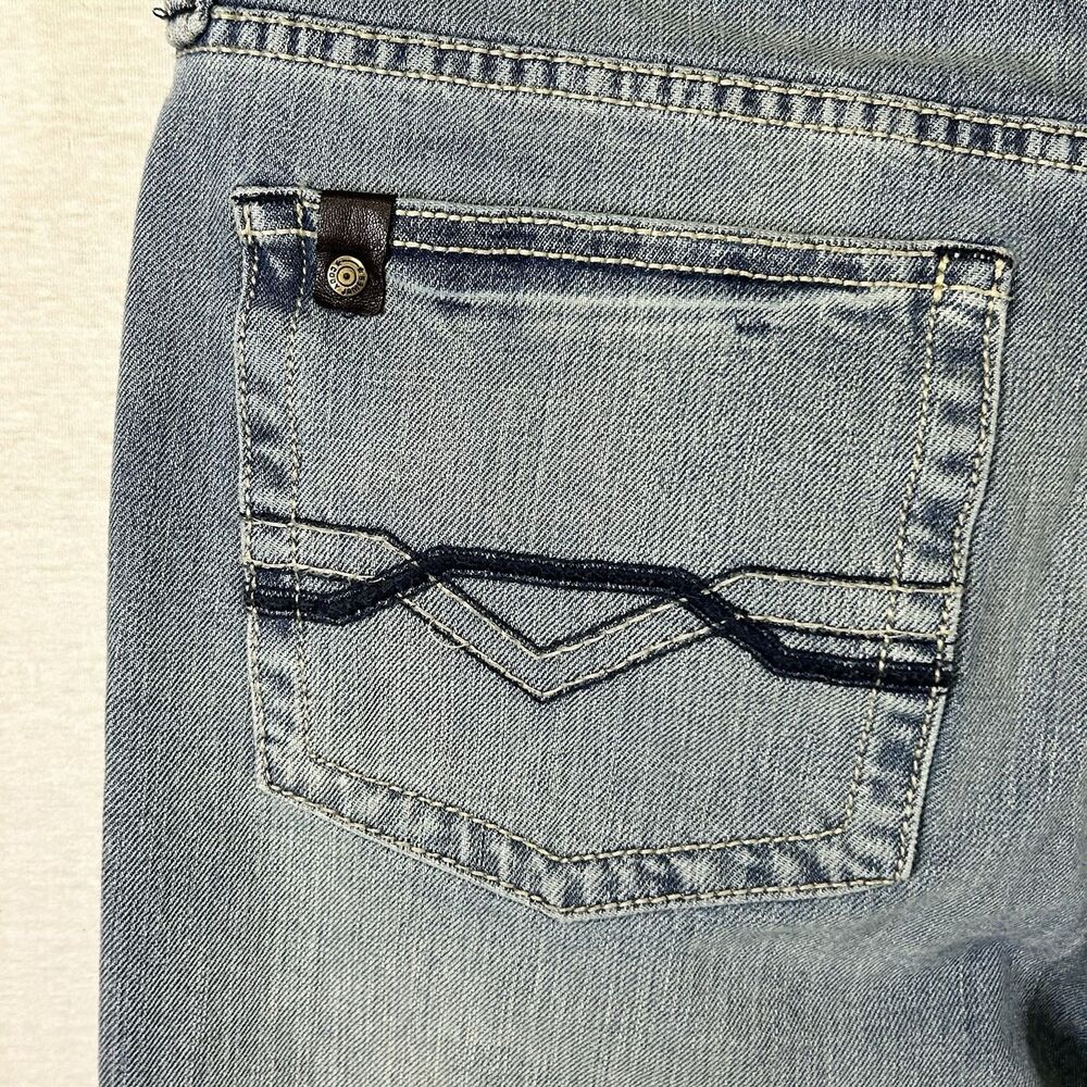 Cody James Boot Cut Jeans Men 33x32 Blue Whiskered Cowboy Western Work - Picture 5 of 12